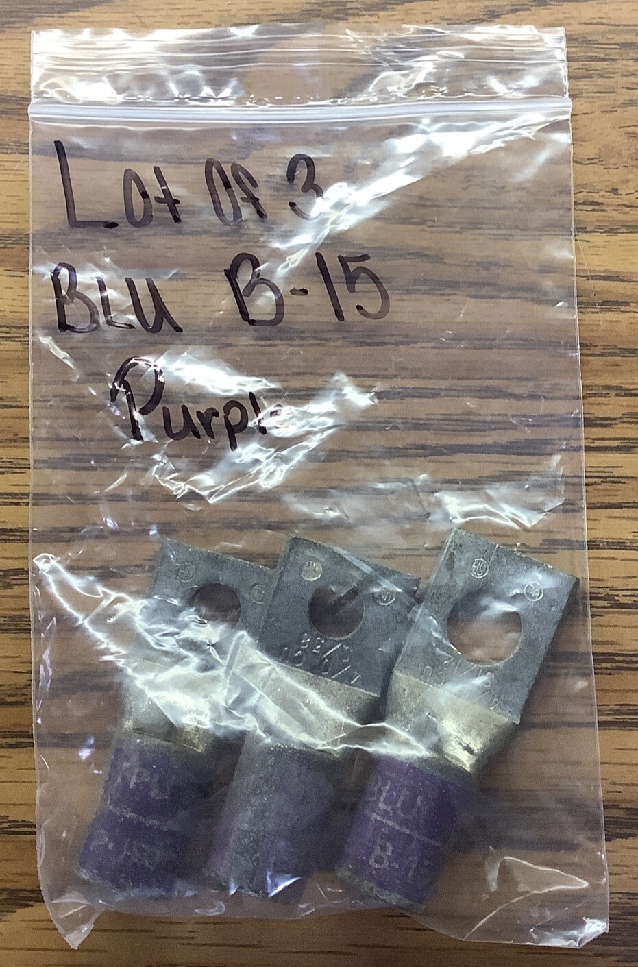 NOB Lot Of 3 Penn Union Compression Lugs BLU Purple Die B-15 4/0 CU
