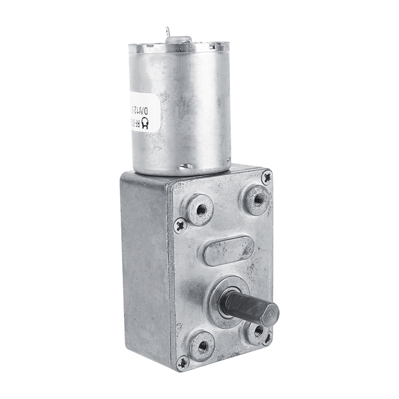 6RPM Reversible High Torque Worm Geared Motor DC 12V Reduction Electric Motor