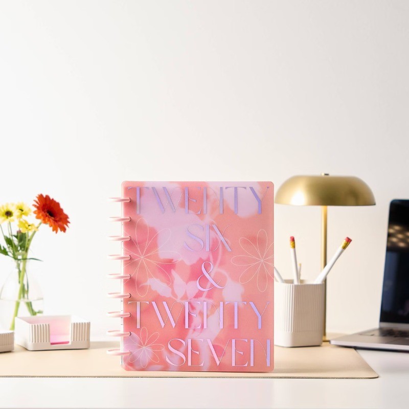 Happy Brands 7″x9.25″ Blurred Fleurs Coral Classic 2026-2027 12 Month