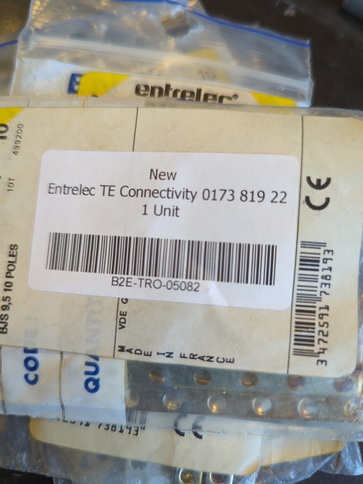 Entrelec Te Connectivity (BAG OF 10) TE 017381922