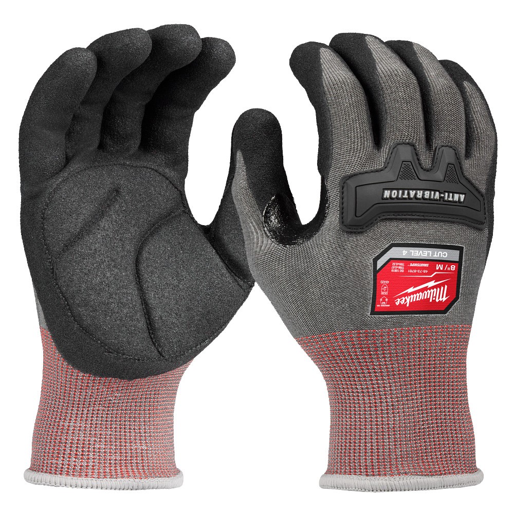 Milwaukee 48-73-8761 Anti-Vibration Cut Level 4 Nitrile Dipped Gloves Medium