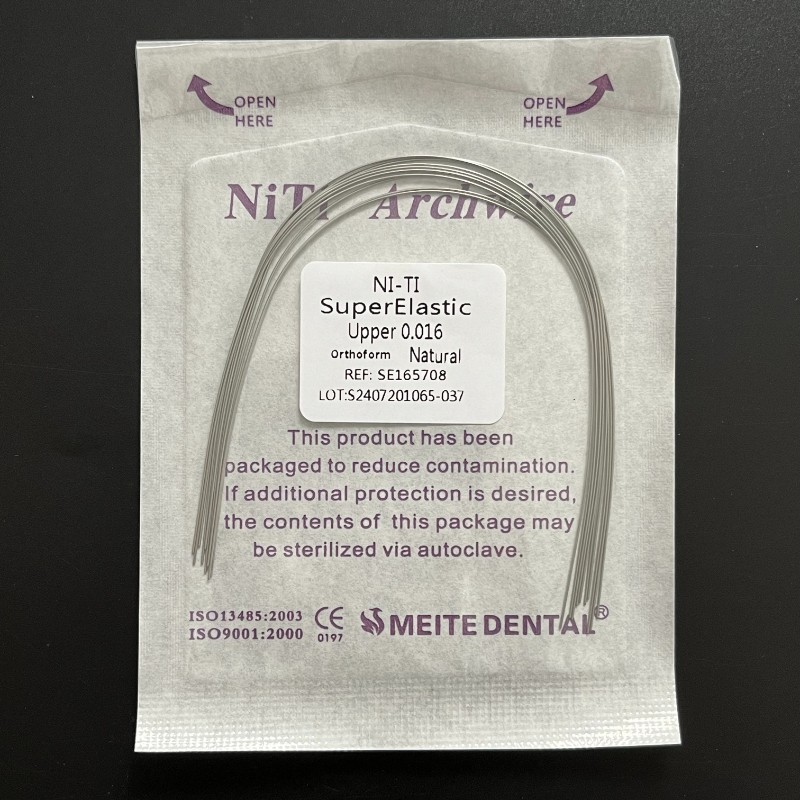 Dental Orthodontic Niti Super Elastic Ovoid/Natural Rectangular/Round Arch Wire
