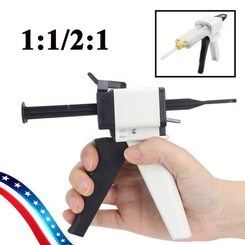 Dental Universal Impression Gun Dispensing Gun 1:1/2:1 For 50ml cartridges USA