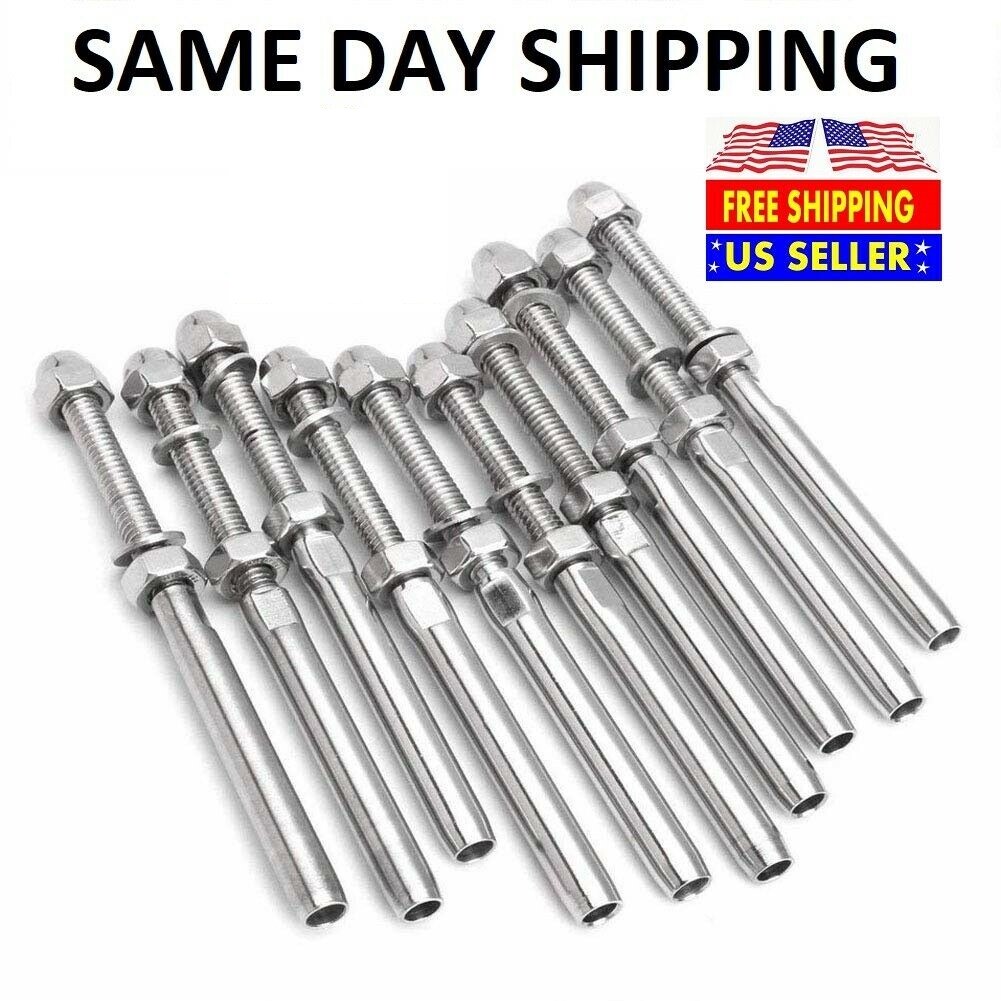 T316 Stainless Steel Swage Threaded Tensioner End Fittings 1/8″ Cable Railing