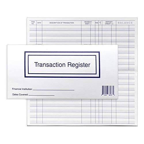 Checkbook Registers for Personal Checkbook, Transactions Ledgers, Pack of 10,…