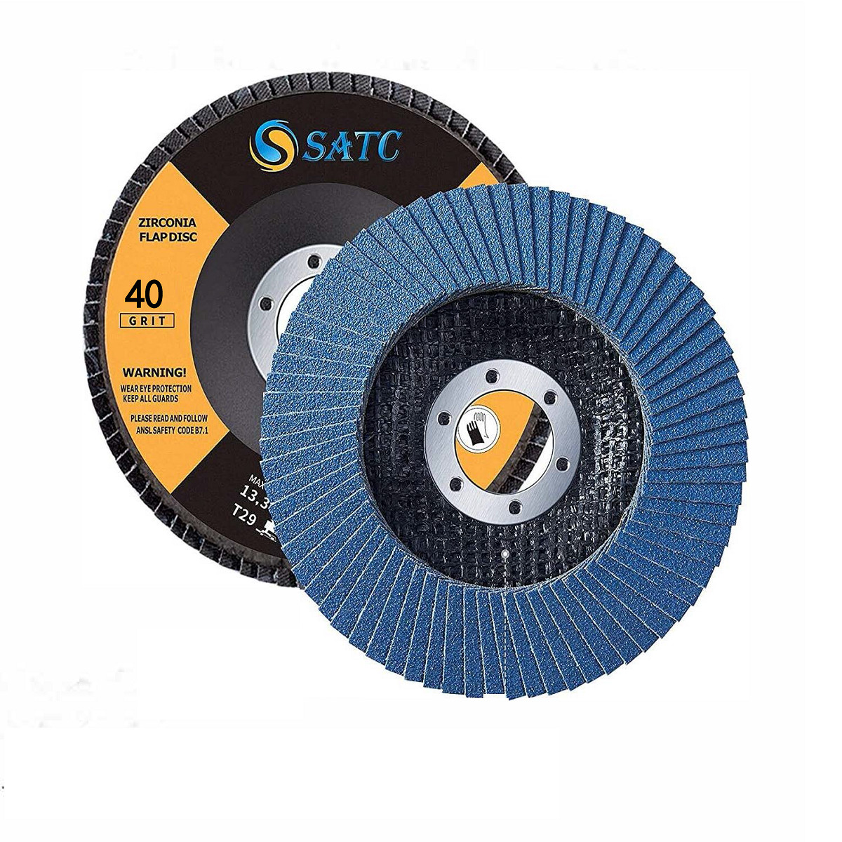 24Pack 4-1/2″ X 7/8″,Zirconia Grinding Wheel 40/60/80/120 Grit (20T29+4T27)