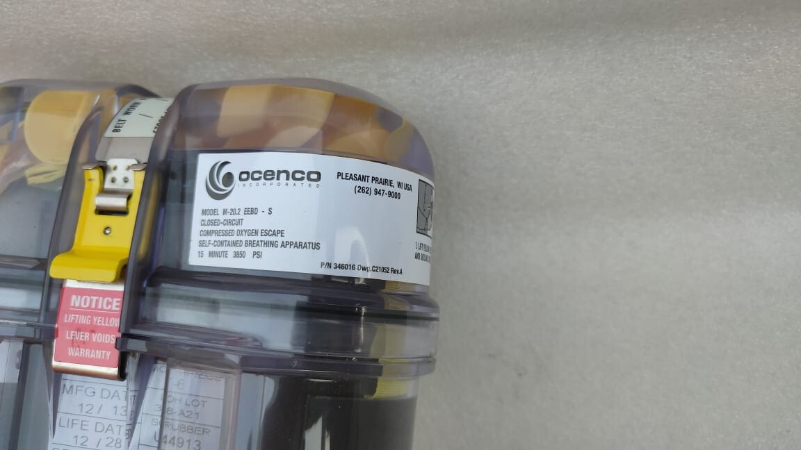 OCENCO EEBD BREATHING DEVICE M-20.2 (LIFE DATE 12/2028)