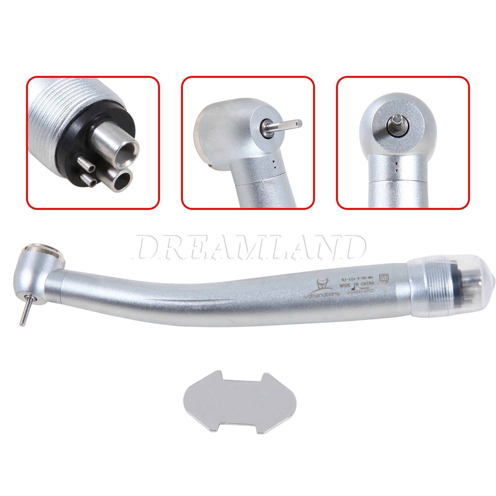 Dental Large head Push Button High Speed Handpiece Turbine 4 Hole Fit NSK YDA4