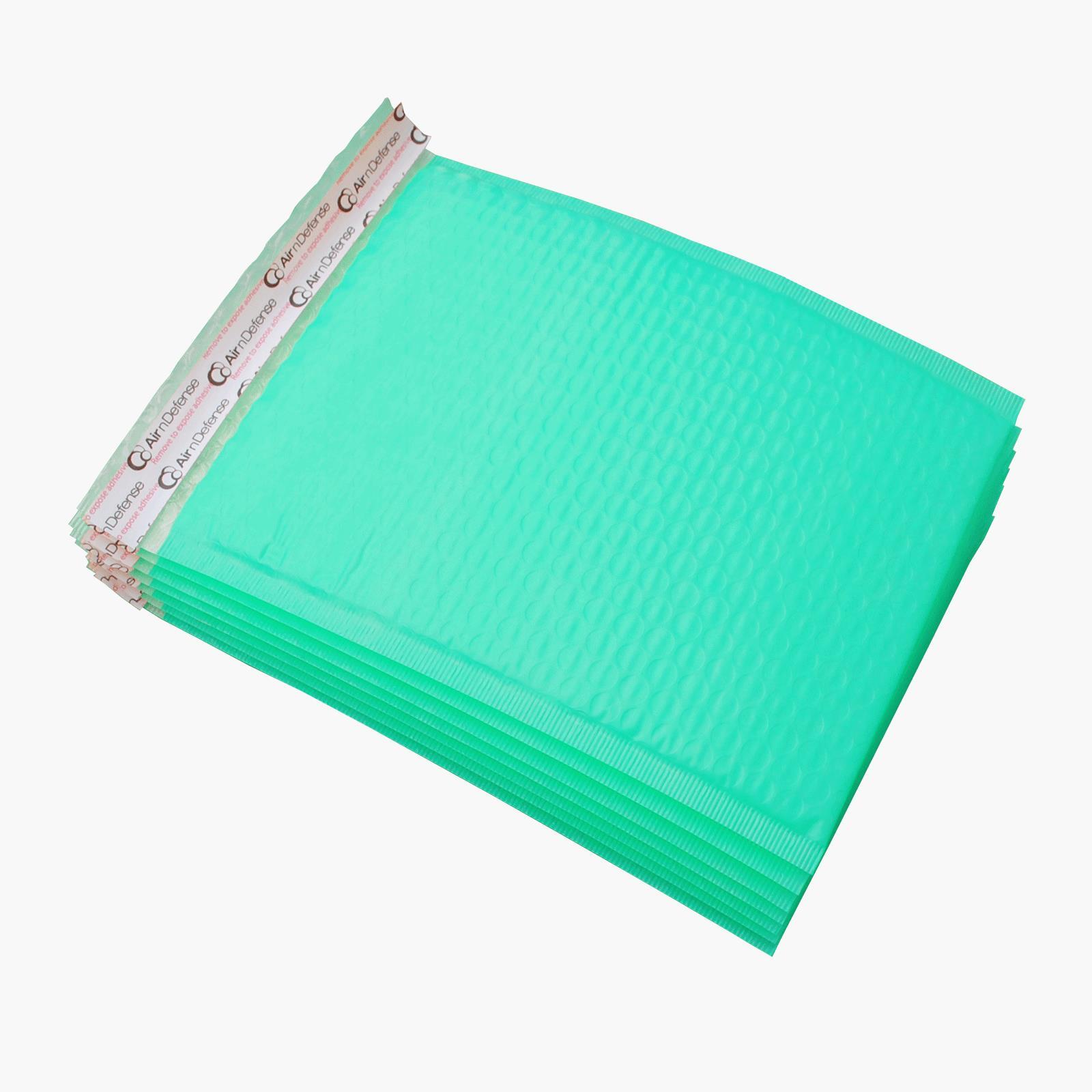 AirnDefense 500 #000 4X8″ Green Poly Bubble Mailers Shipping Padded Envelope