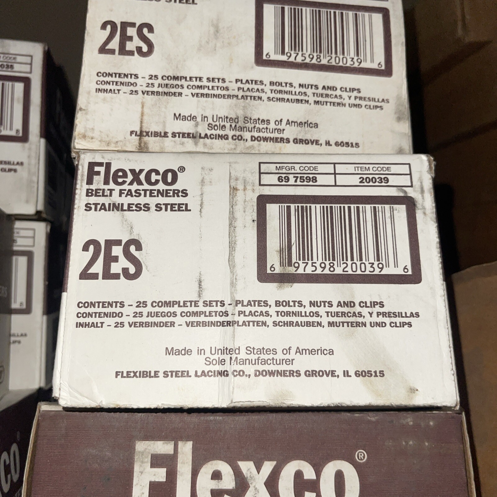 FLEXCO 20039 2ES FASTENERS 25 pk