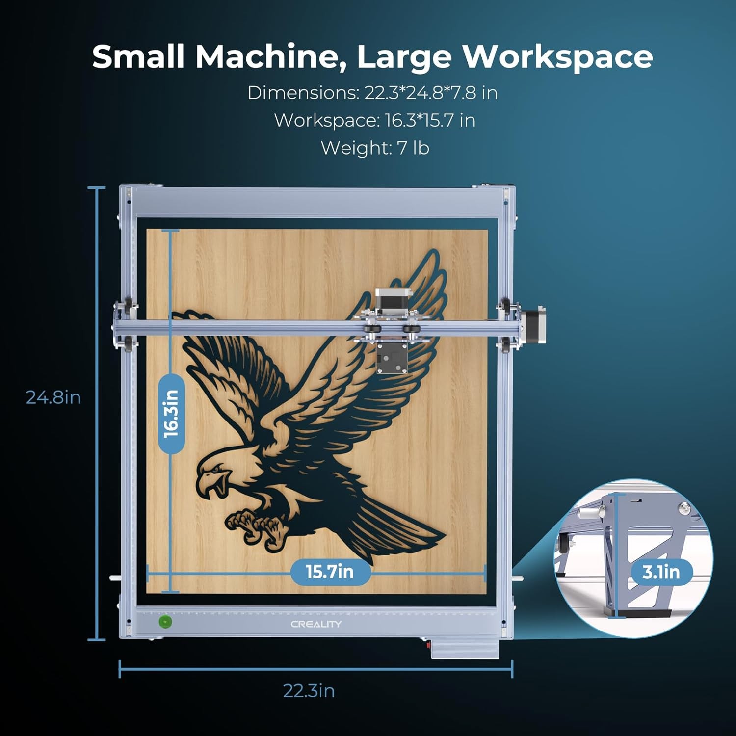 Creality Falcon 10W Laser Engraver Machine 0.06mm High Precision Laser Cutter