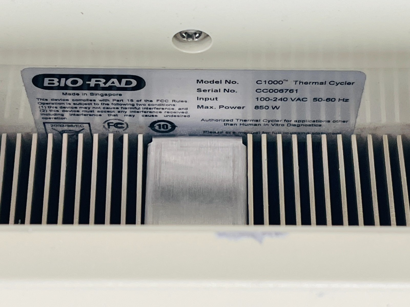 USED – Bio-Rad C1000 PCR Thermal Cycler With Dual 48-Well Reaction Blocks