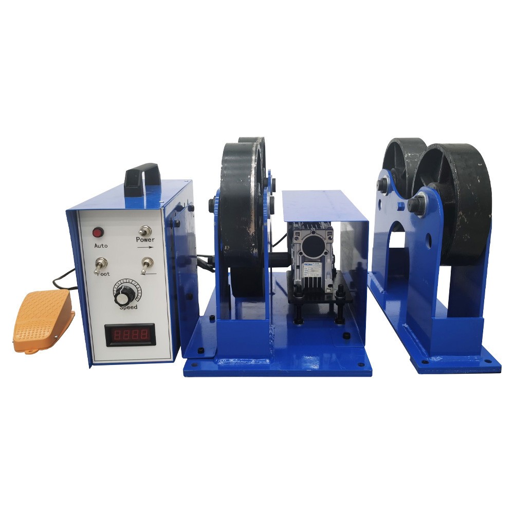 1T Welding Positioner Rotator Iron Roller Welding Pipe Turning Roll Control Box