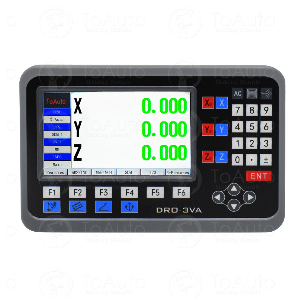 2 /3 Axis LCD DRO + Linear Scales Digital Readout Kit for Milling Lathe Machine
