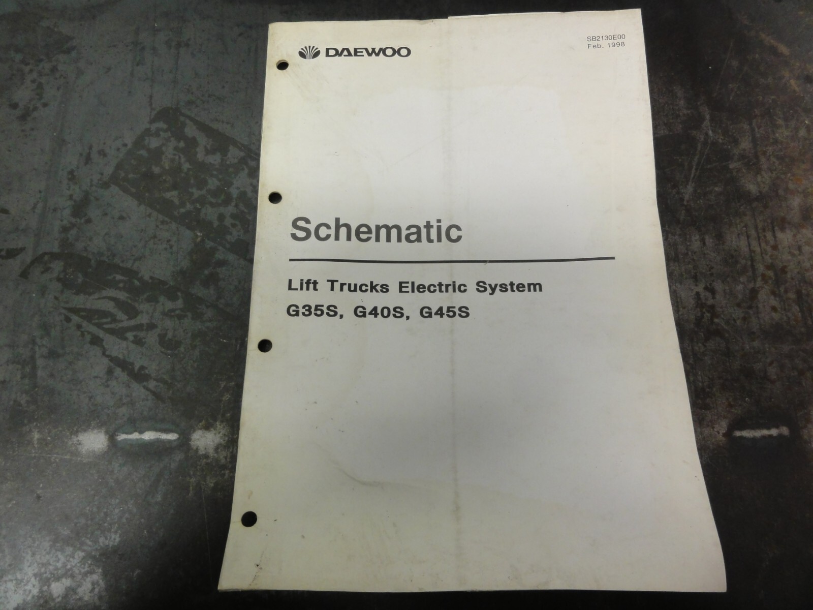 Daewoo G35S G40S G45S Forklift Schematic SB2130E00