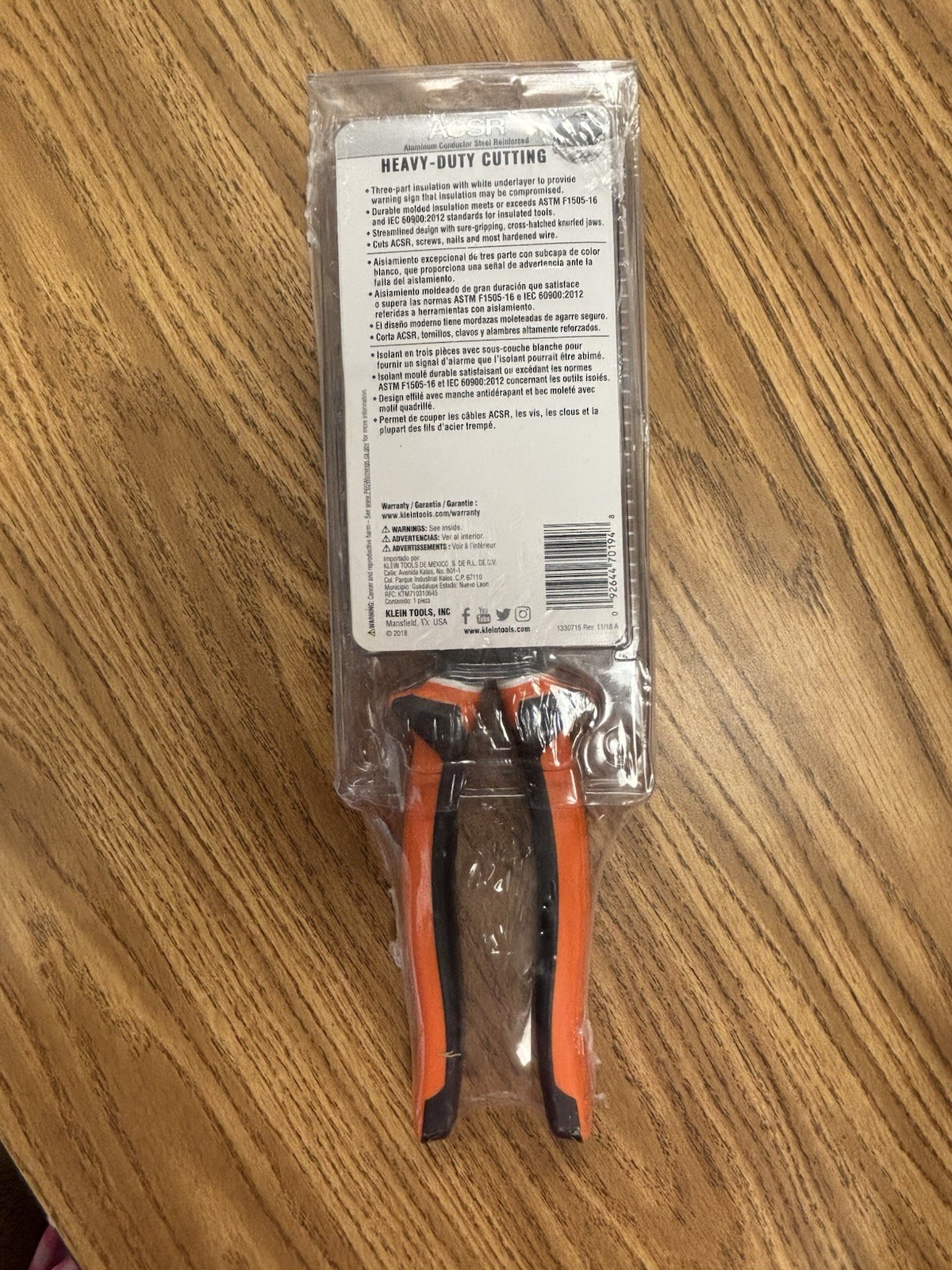 Klein Tools 20009NEEINS Electrician Insulated Side Cutters 9” 1000V New USA