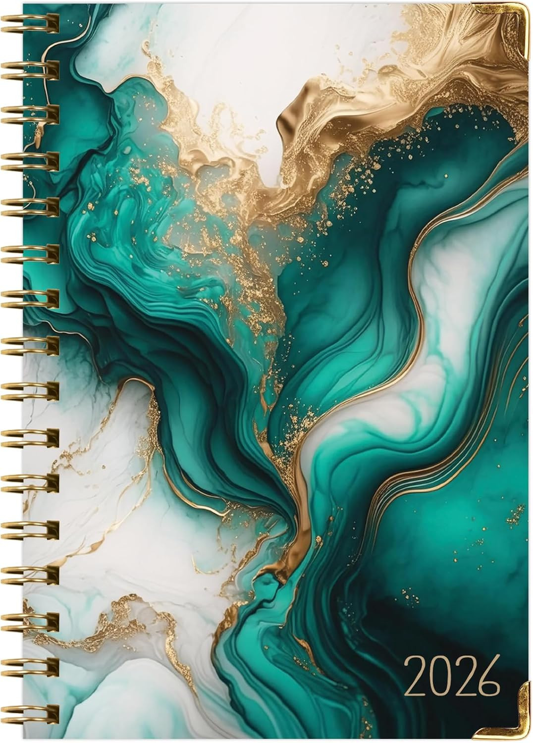 HARDCOVER 2026 Planner, 5.5″x8″: 14 Months (November 2025 – December 2026), Dail
