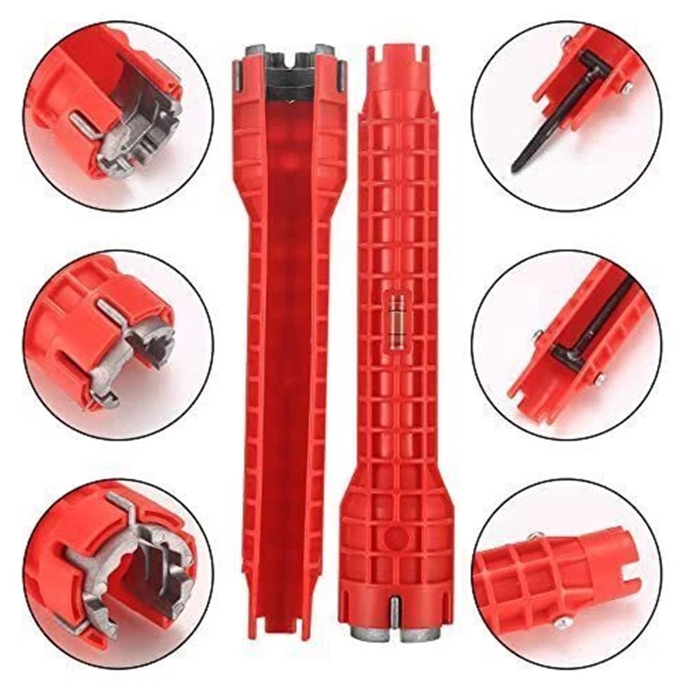 14 In 1 Faucet Sink Basin Installer Pipe Wrench Tap Spanner Multifunction Tools