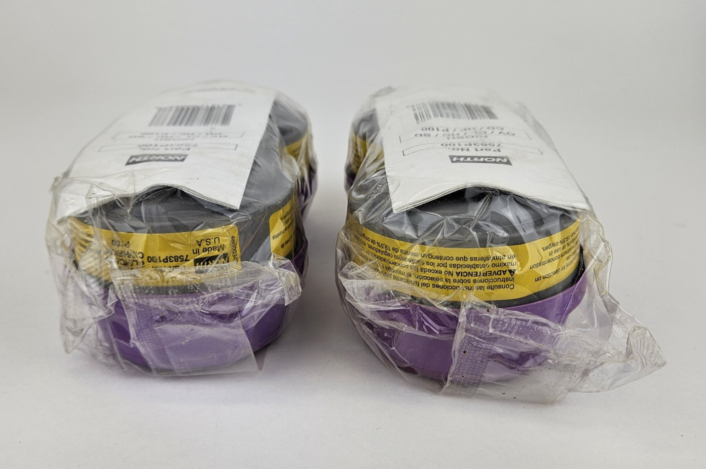 North 7580P100 | P100 Particulate Filter, Respirator Cartridges, 2 Packs SEALED