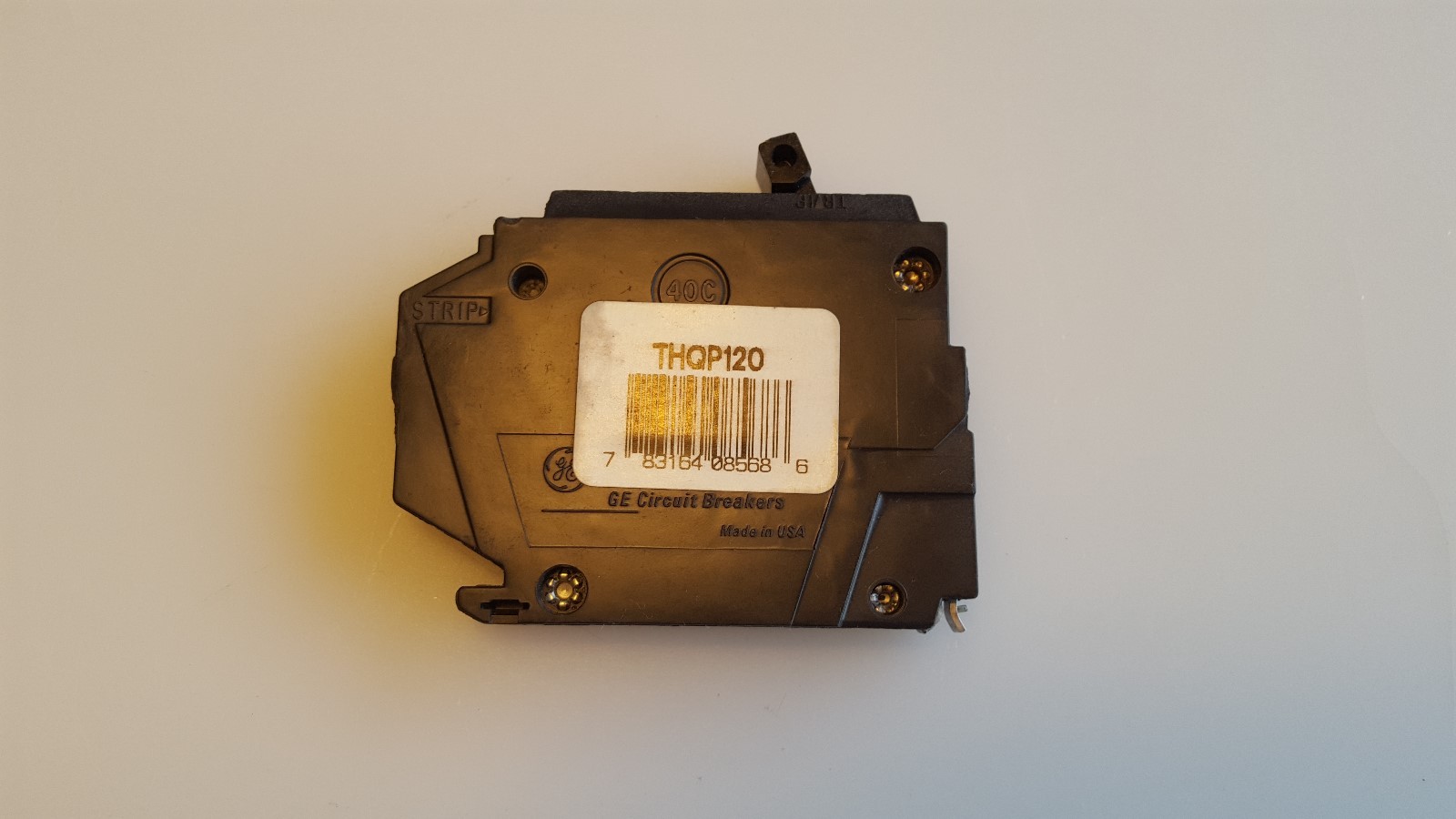 GE THQP120 20A 120V 1 POLE CIRCUIT BREAKER