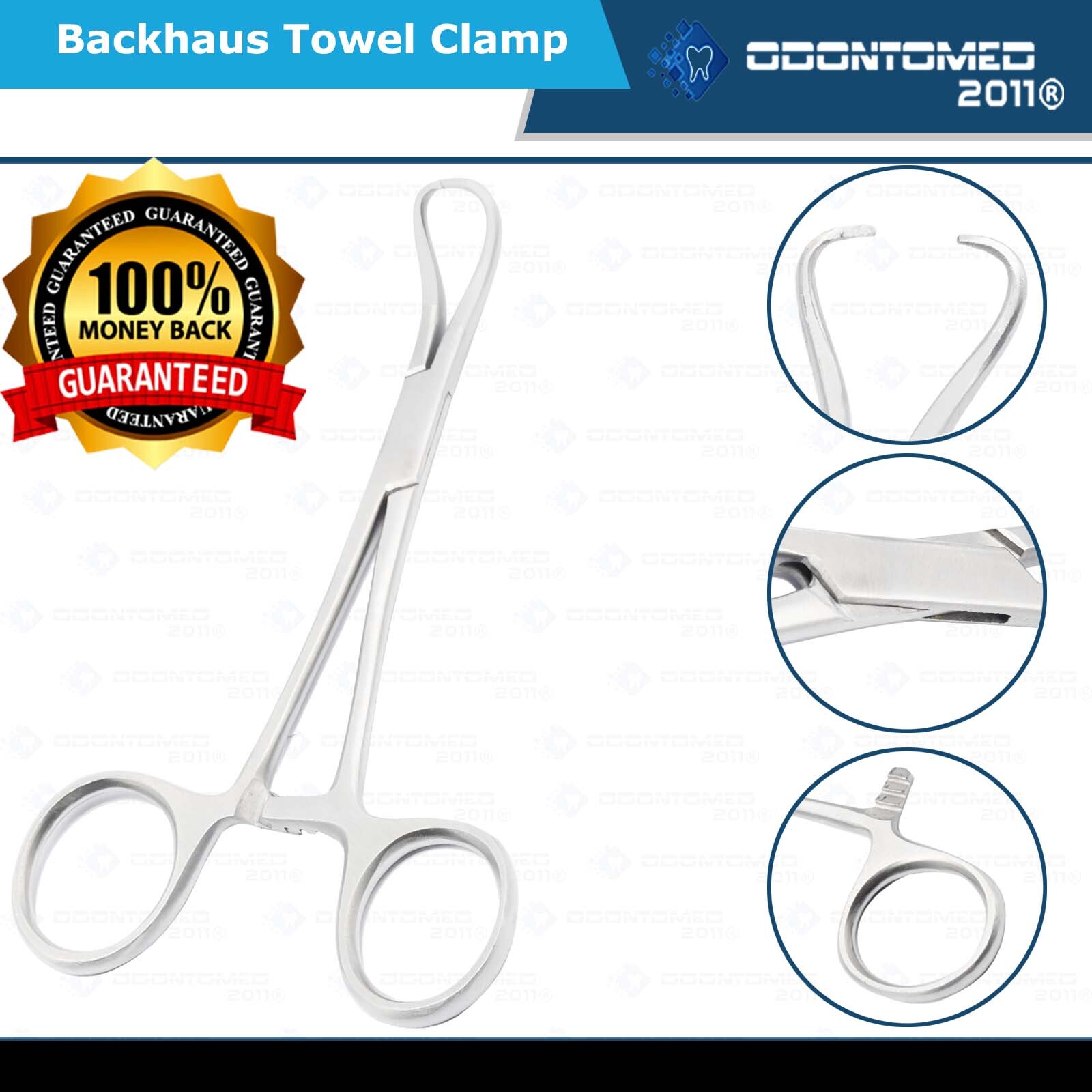 Veterinary Backhaus Towel Clamp forceps 3.5″ Stainless Steel New Instruments