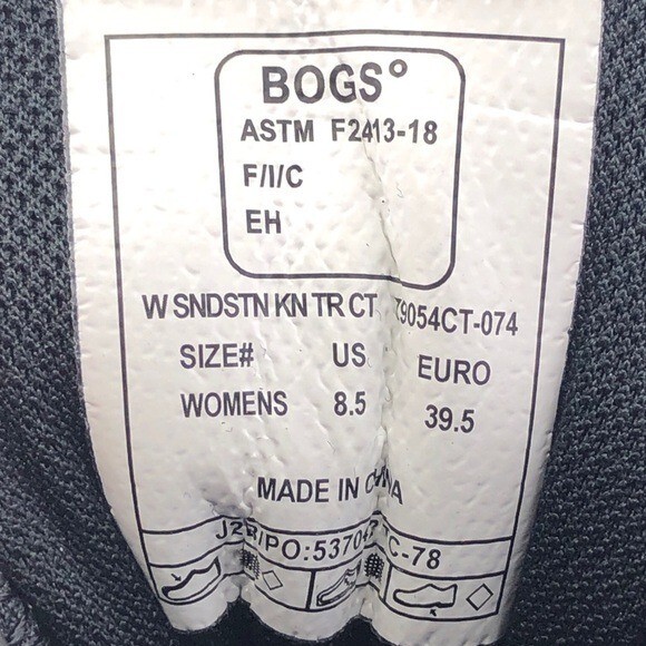 Bogs Sandstone KN TR Low ST Work Shoes Womens Size 8.5 EUR 39.5 Safety Toe Gray