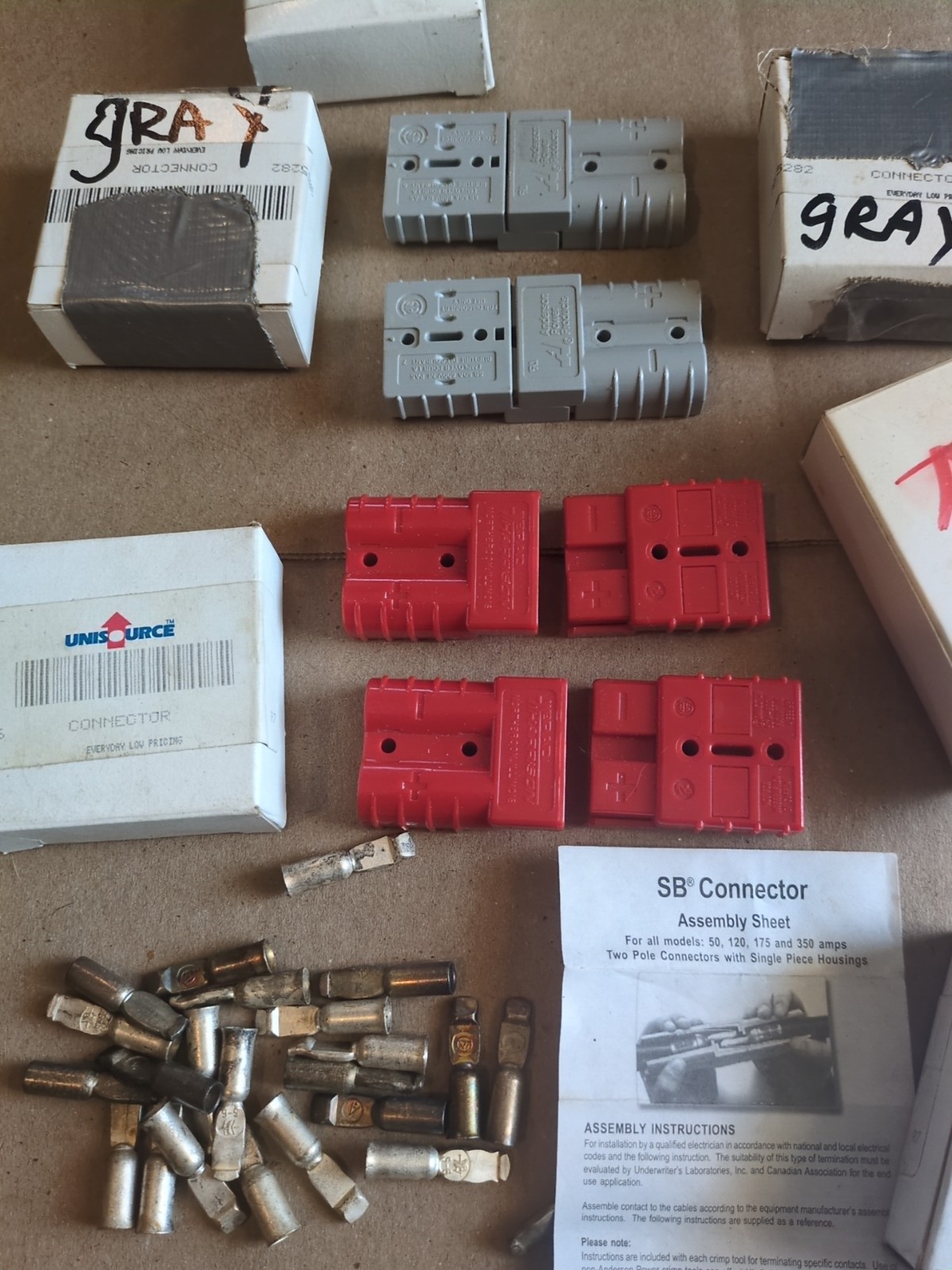 Set/Pair Red or Gray SB Breakaway DC Power Connectors Your Choice 1 Male&Female