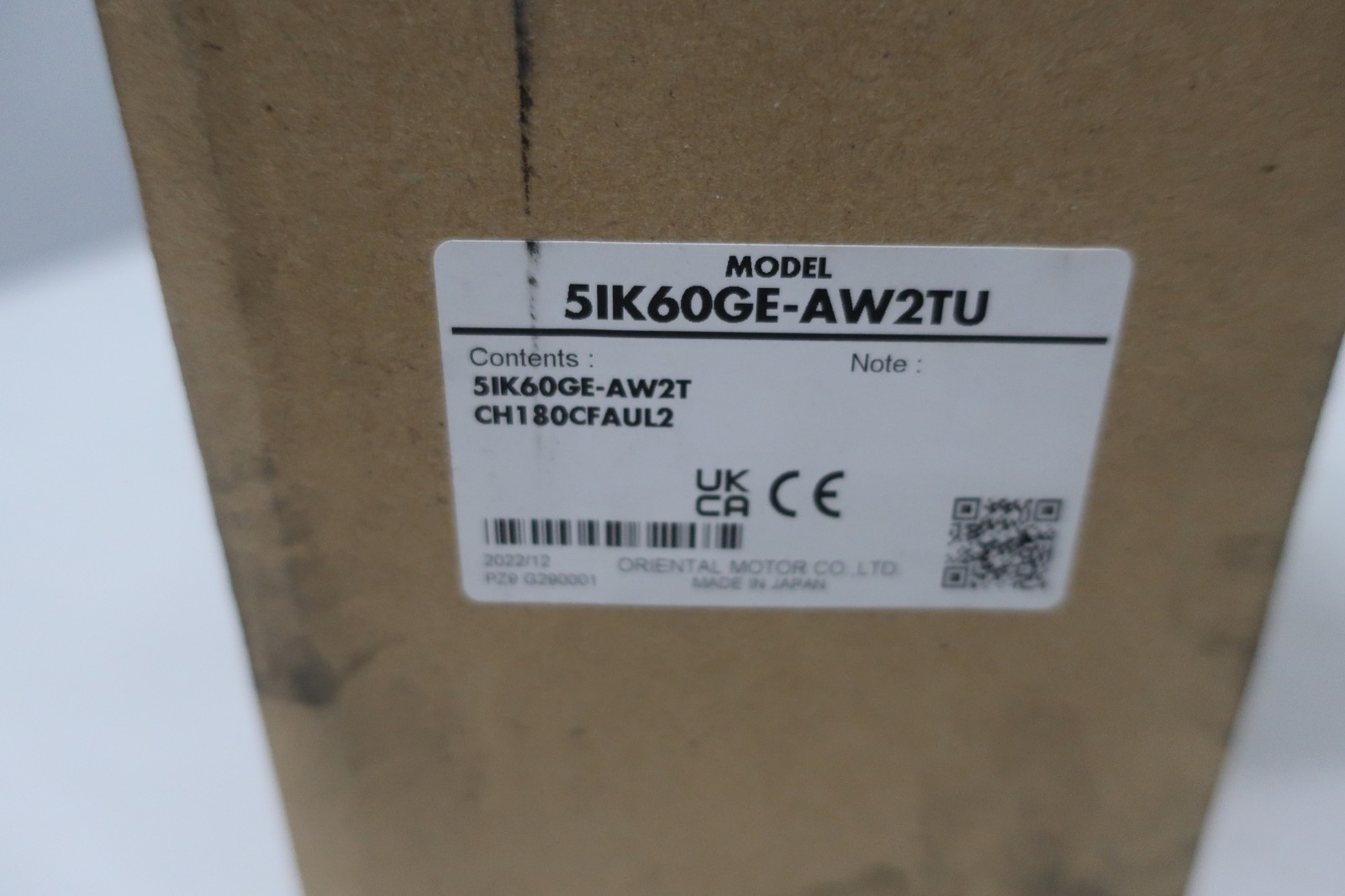 Oriental Motor 5IK60GE-AW2TU Ac Motor 115v-ac 1450rpm 60w