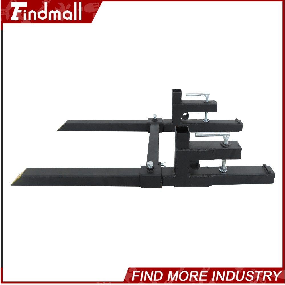 Findmall 43″ Clamp on Pallet Forks 2000lbs Heavy Duty Quick Attach Bucket Fork
