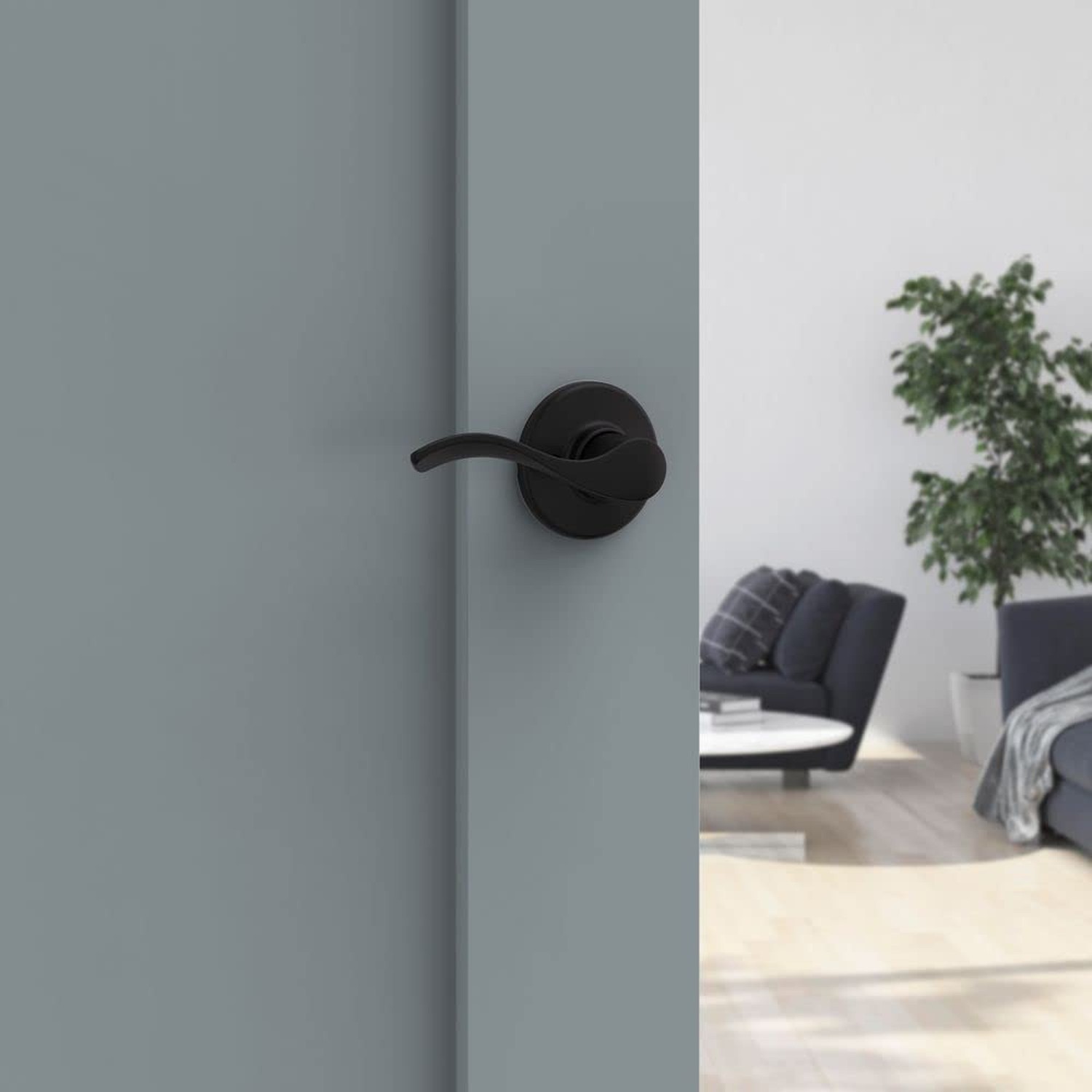 Kwikset Balboa Dummy Door Handle, Single Sided Lever for Closets, French Doub…