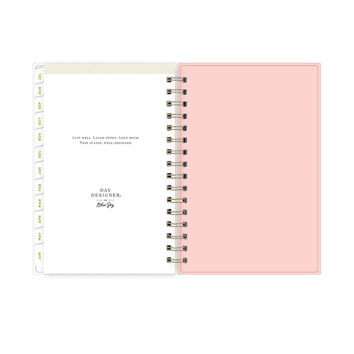 Day Designer 5″x8″ 2026-2027 Planner Fiona Blush Daily/Monthly Safety Wirebound