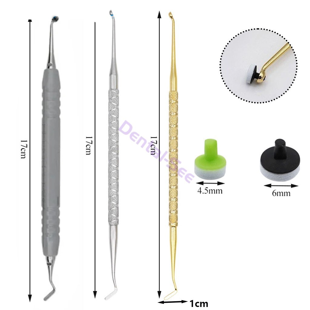 Dental OptraSculpt Foam Pads Kit Veneer Composite Resin Filling Spatula Handle