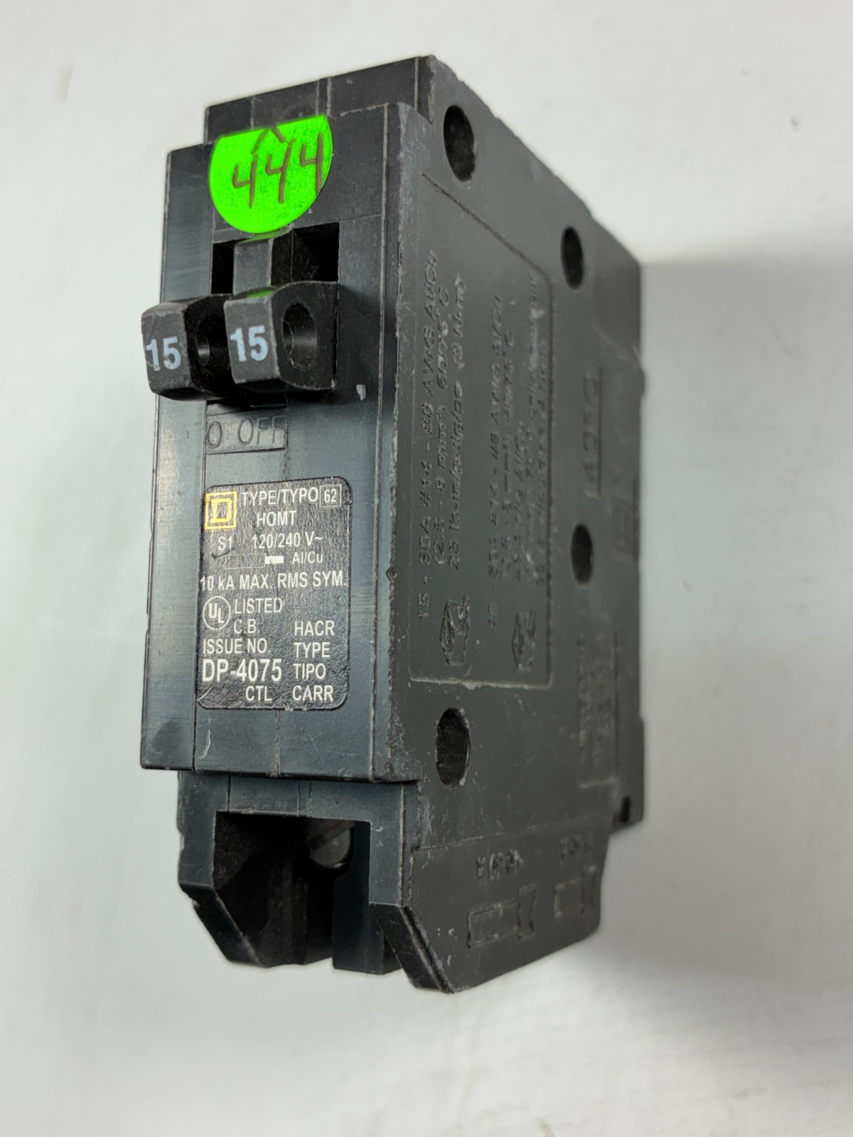 Square-D HOMT1515 Twin Tandem Double (15/15-Amp) 2P 120/240V 60-DAY WARRANTY