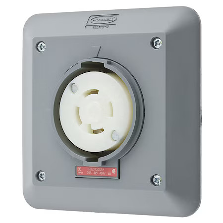 Hubbell Wiring Device-Kellems Hbl2730sr2 Locking Receptacle, L16-30R, 30 A,