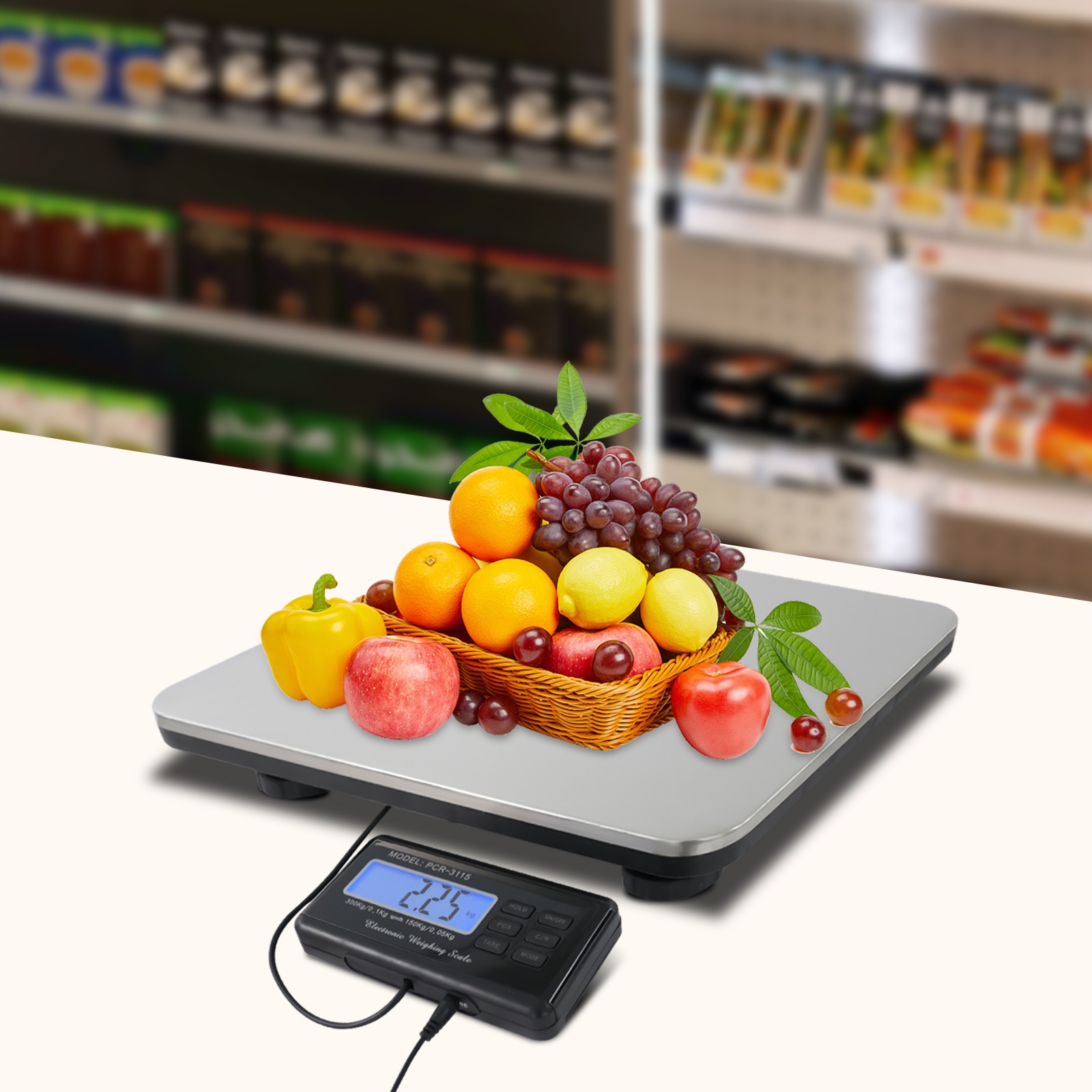 660LB Heavy Duty Digital Industry Shipping Postal Platform Scale Weight 300kg