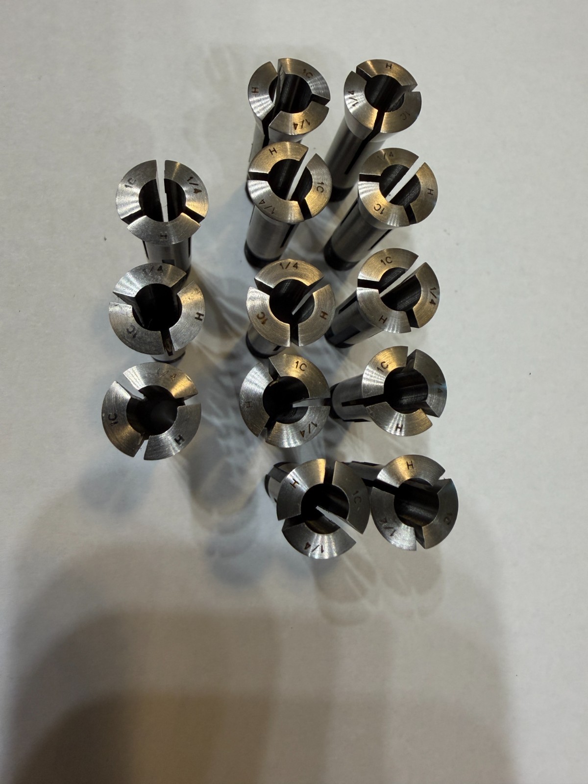 13) Hardinge 1C Collets – 1/4″ – #50044