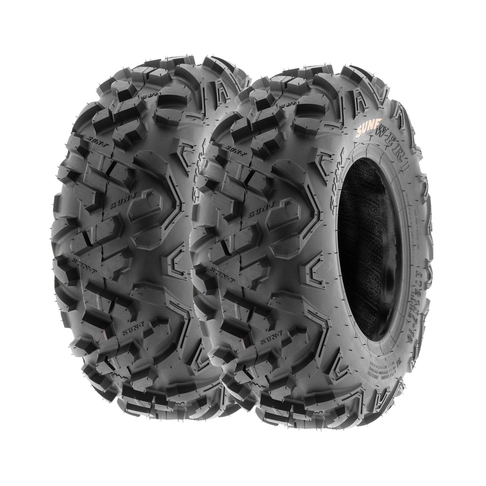 Set of 4 SunF Power.II ATV UTV Tires 19×7-8 Front & 18×9.5-8 Rear, All-Terrai…