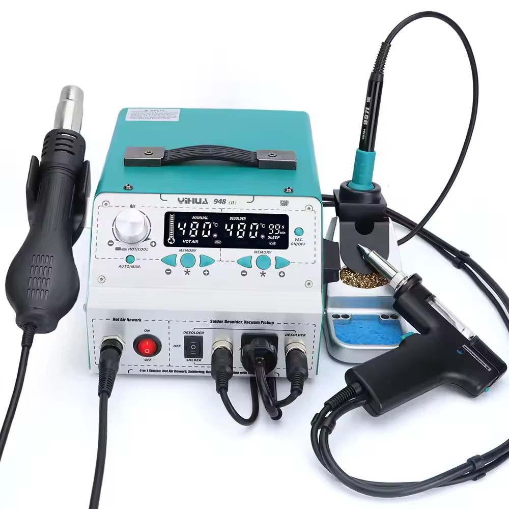 YIHUA 948-II Desoldering Suction Gun Heat Air Gun Soldering Iron Rework Station