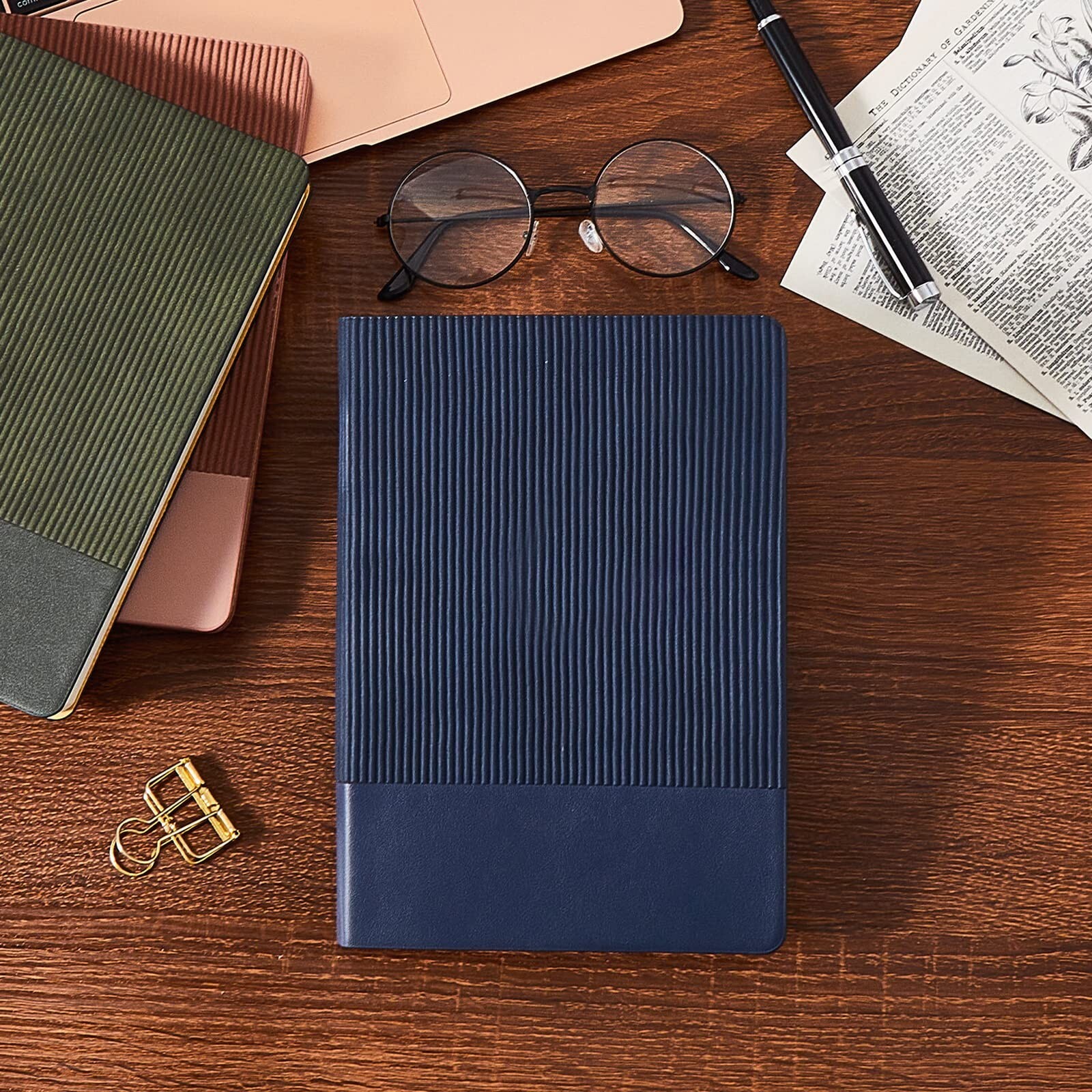 Lined Notebook Journal Notebooks for Work Hardcover Journaling 5.79″x8.27″ A5…