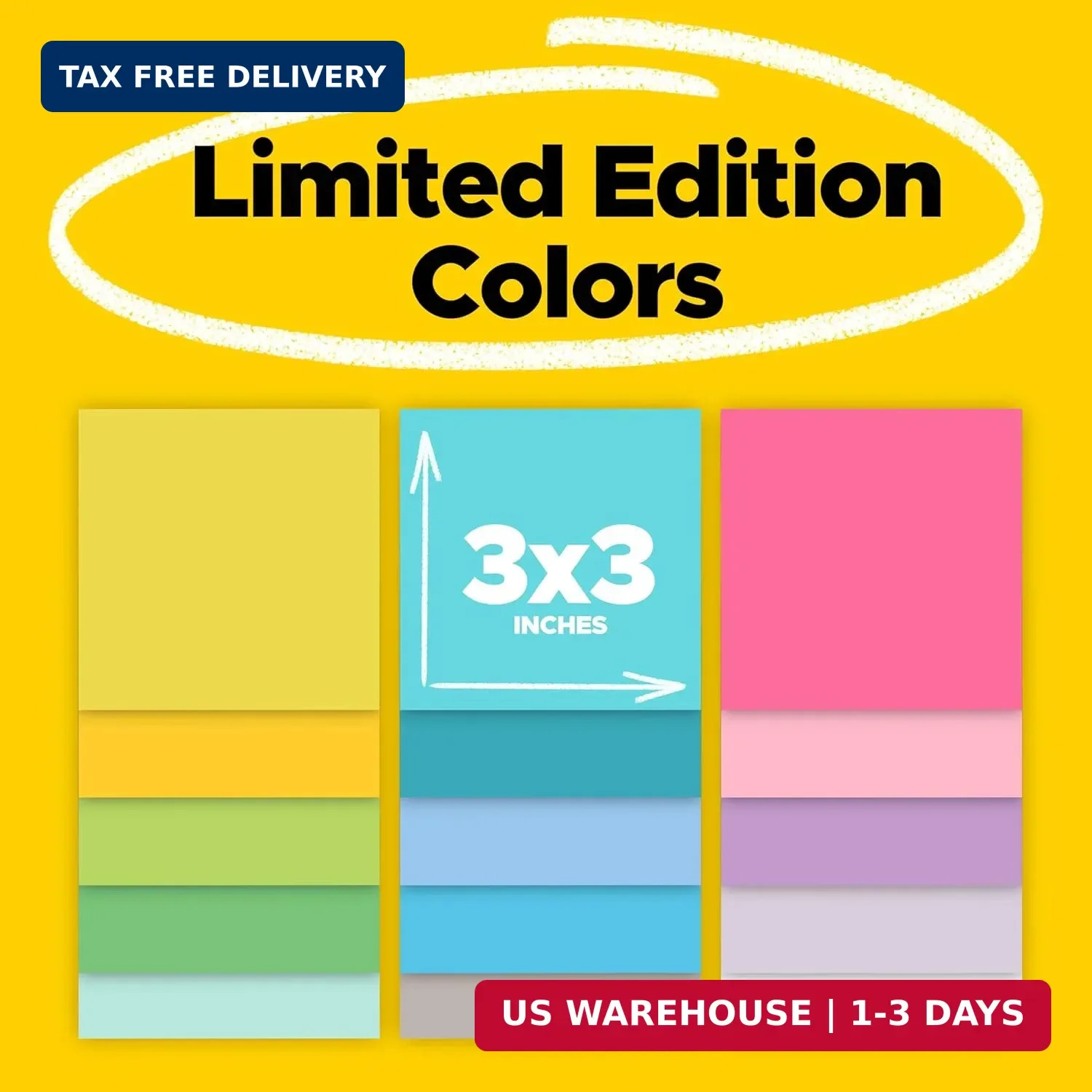 Post-it Super Sticky Notes, 15 Sticky Notes Pads, 3 x 3 in., School Supplies and