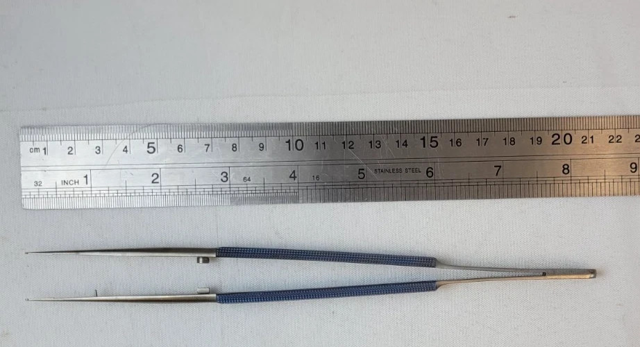 Scanlan 3003-944 Legacy Micro Forceps, 1.0 mm Straight tips, 8 1/4 inches