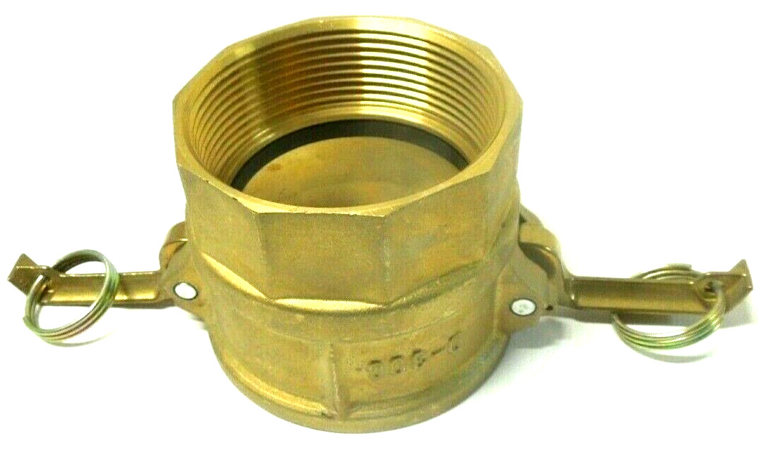 4″ Type D Camlock Female Coupler x Female NPT Brass Hose Fitting D400BR