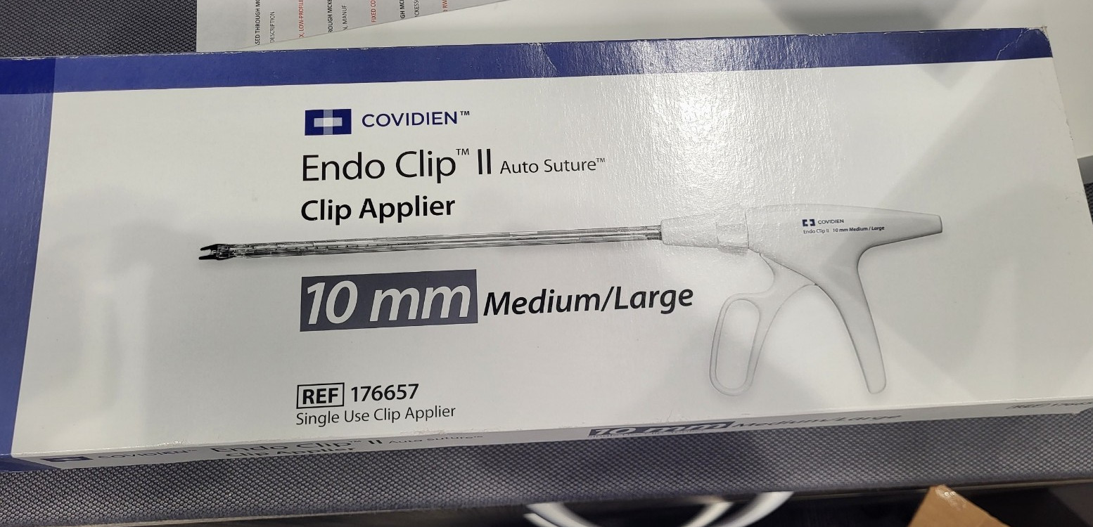 -EXPIRED- COVIDIEN ENDO CLIP II AUTO SUTURE CLIP APPLIER 10MM MED/LARGE