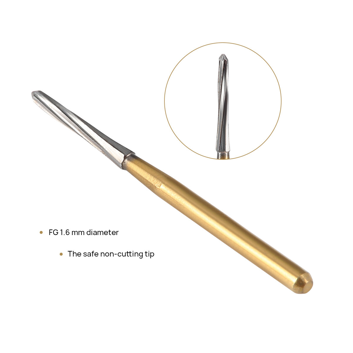Dental Endodontic ENDO Tungsten Carbide Burs FG Round Bur High Speed 21/25/28mm