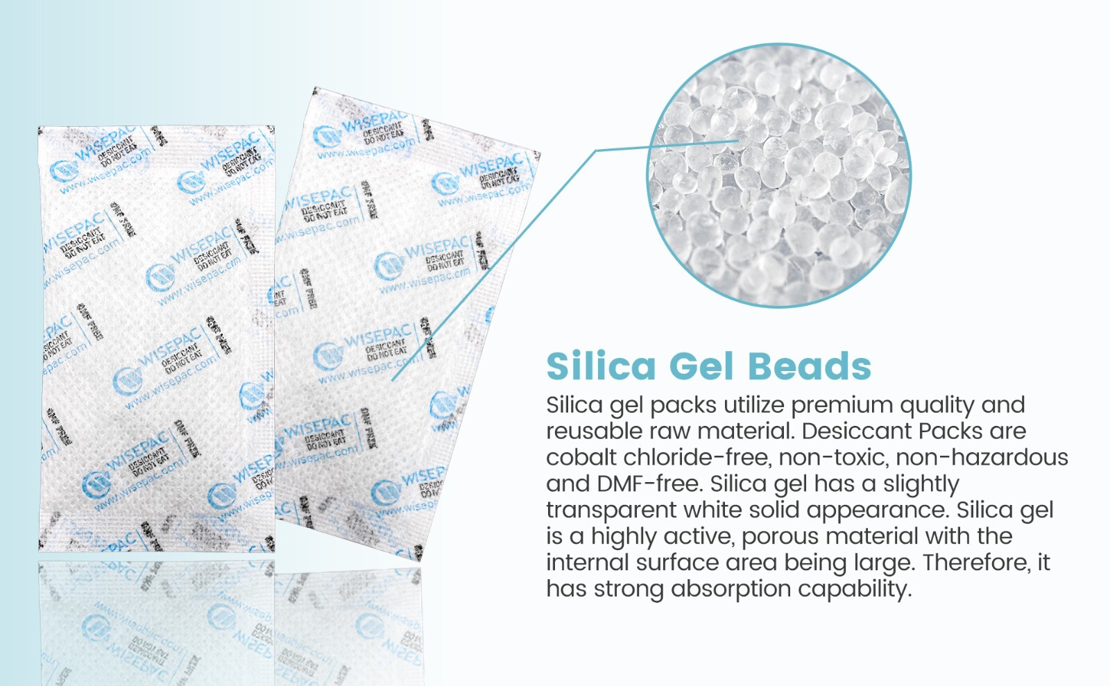20 Gram 30 Packs Silica Gel Packets Dessicant for Storage, Humidity Packs