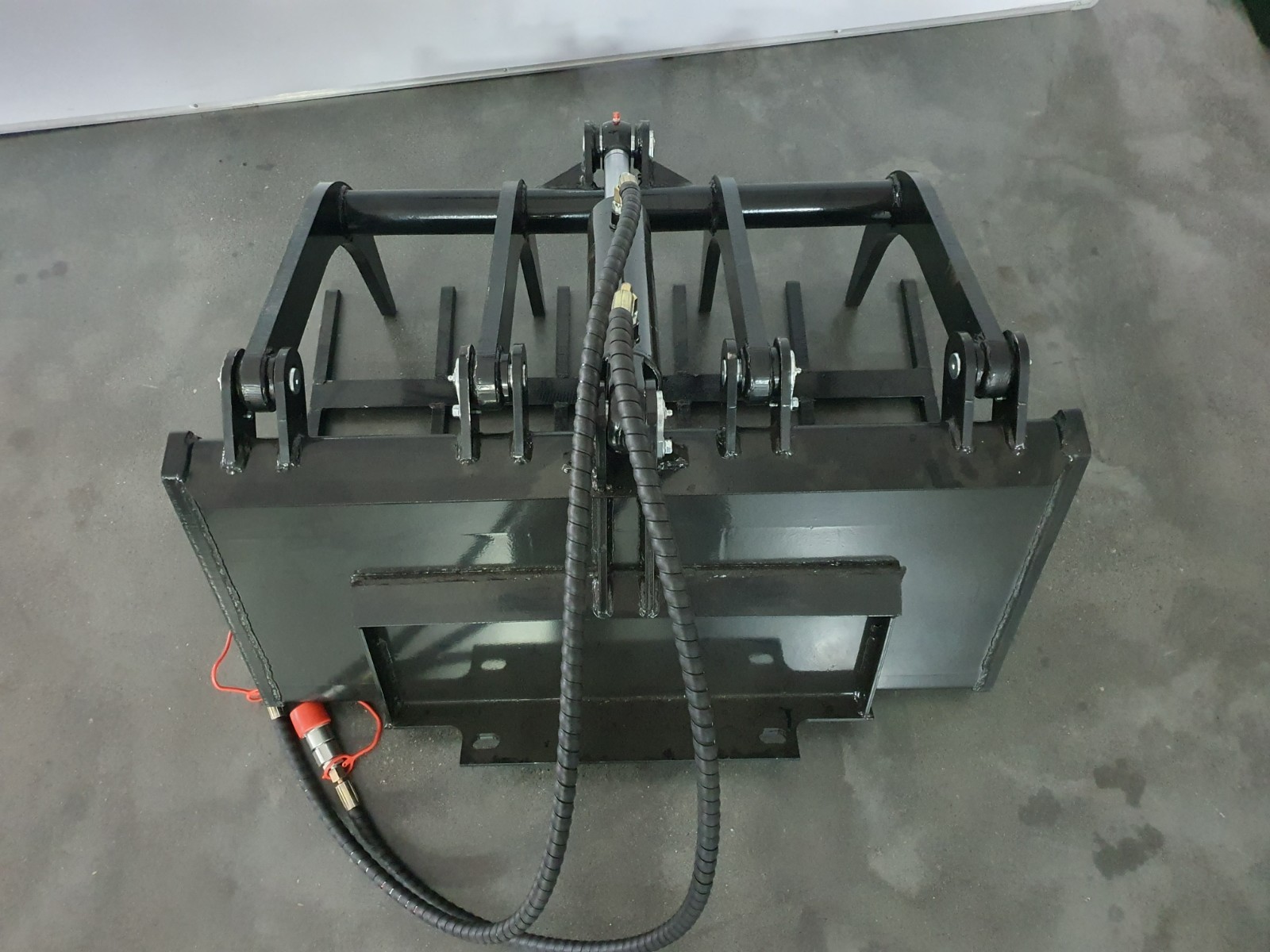 Agrotk 39in Grapple Attachment Hydrualic Wood Grabber Bucket For Mini Skid Steer