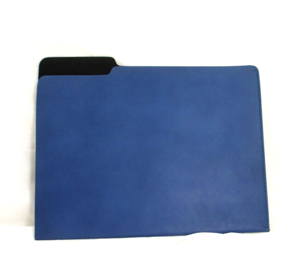 File Folder Leather by Graphic Image Made in America BLUE w Black