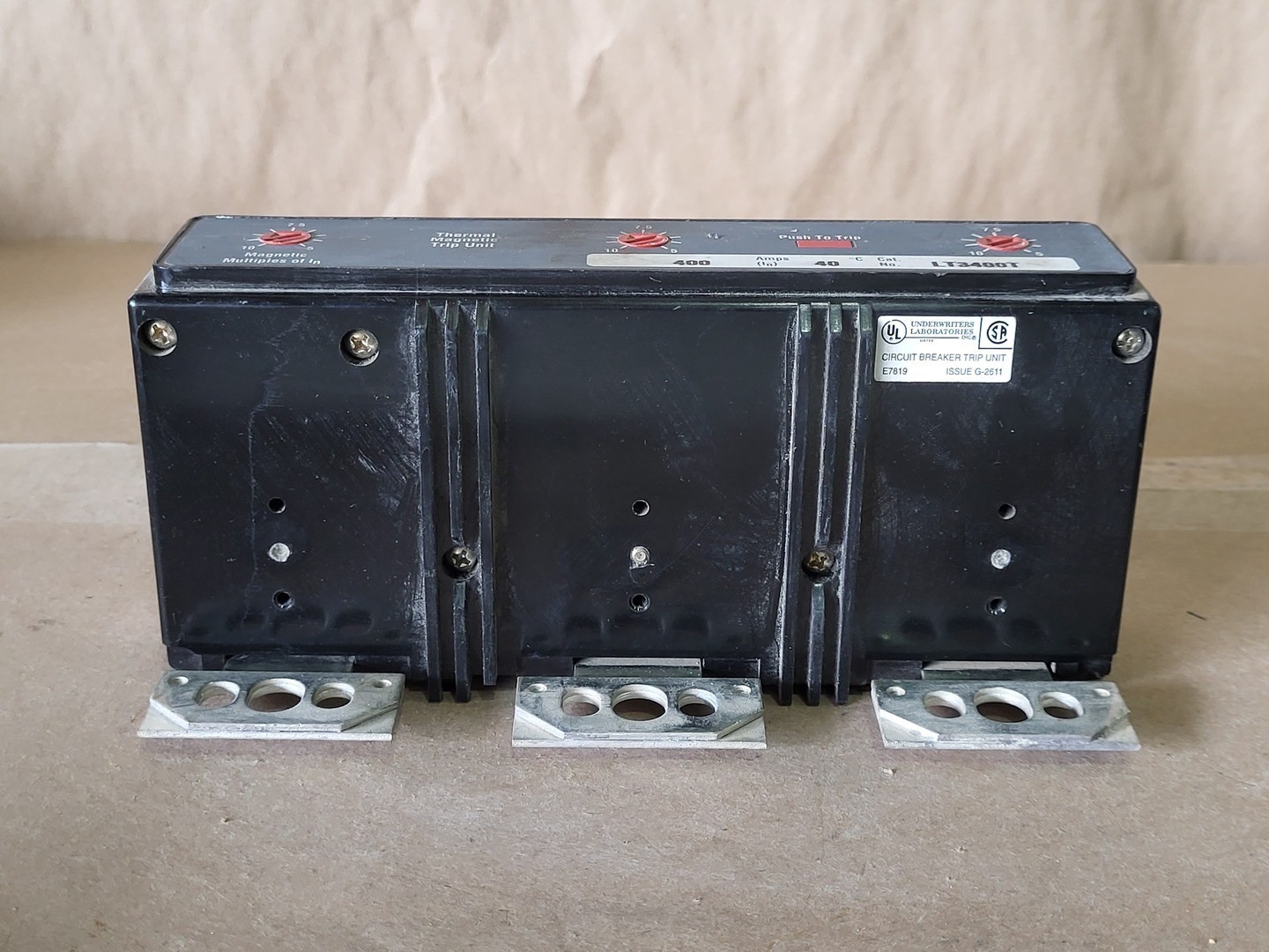 SQUARE D LT3400T 400 Amps 3-Phase Circuit Breaker Trip Unit – Electrical