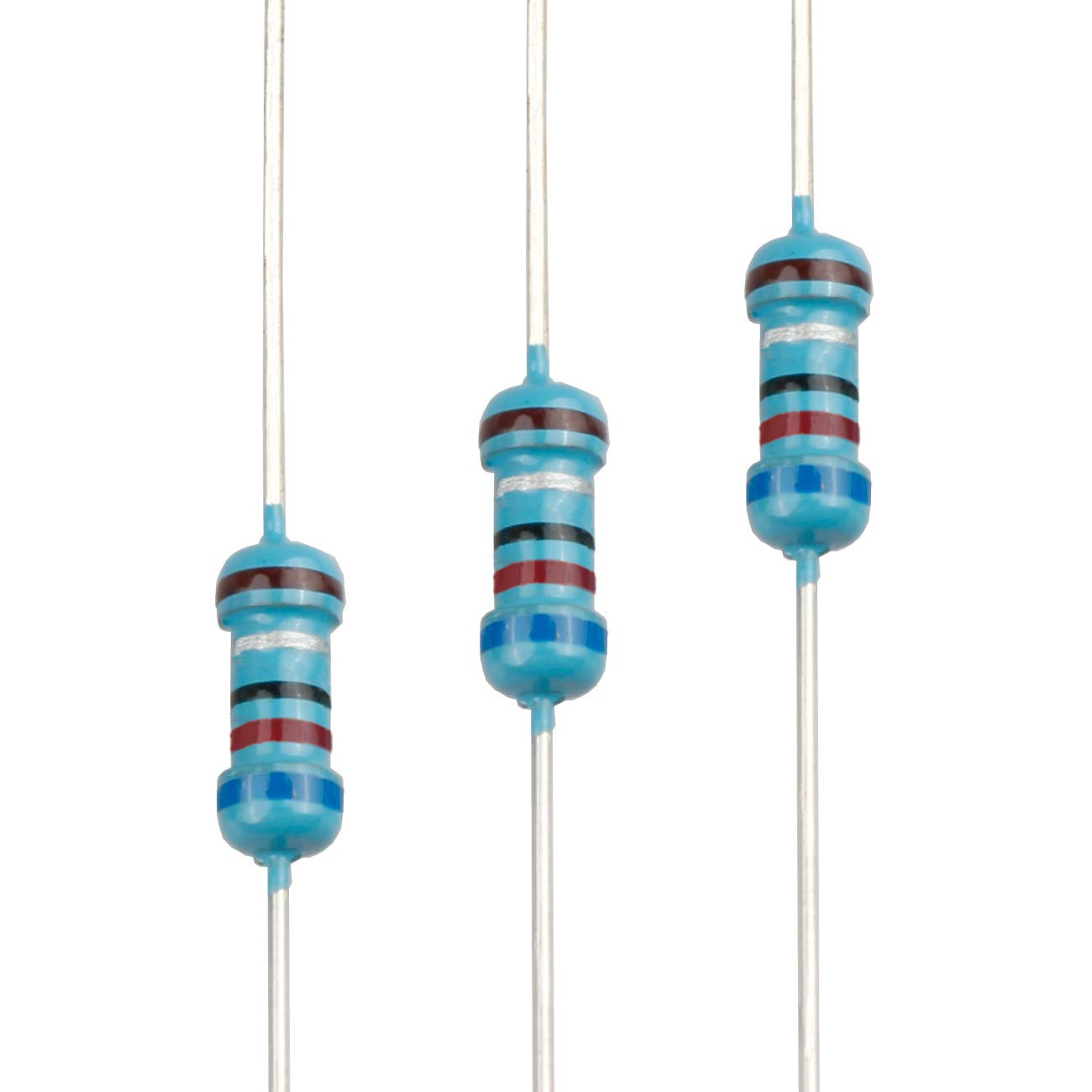 100Pcs 2.4 Ohm Resistor 1/4W (0.25 Watt) ±1% Tolerance Metal Film Fixed Resistor