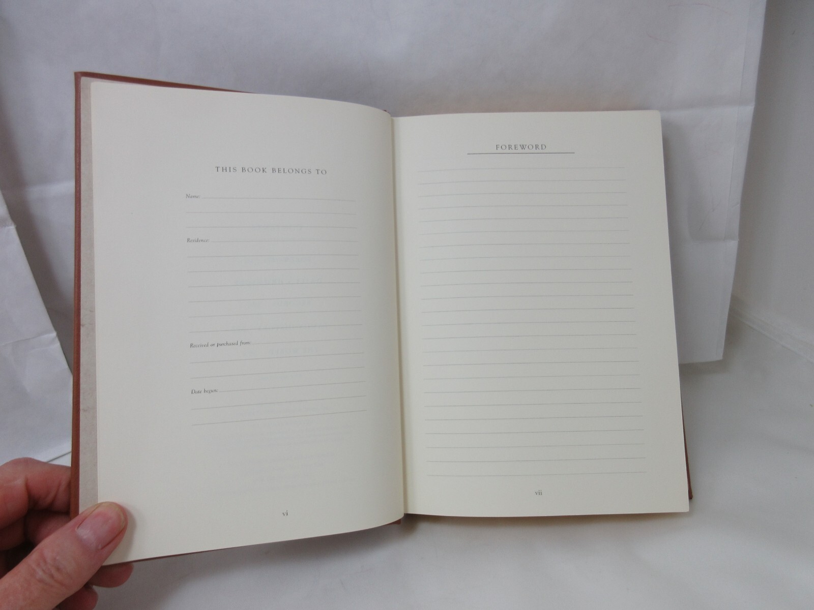 Personal Record: A Lifetime Memoir Heirloom Quality 8″ Leather Journal Levenger